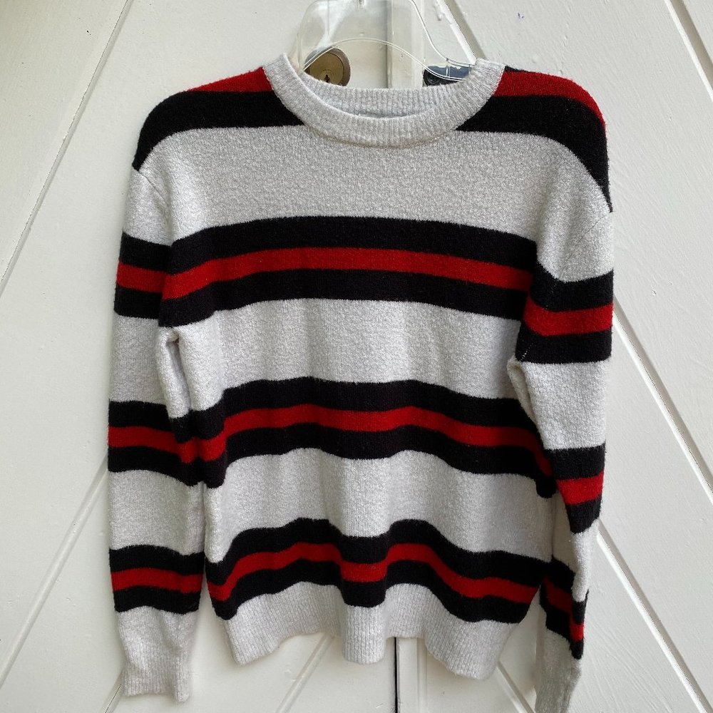 Oversized Retro Stripe Sweater